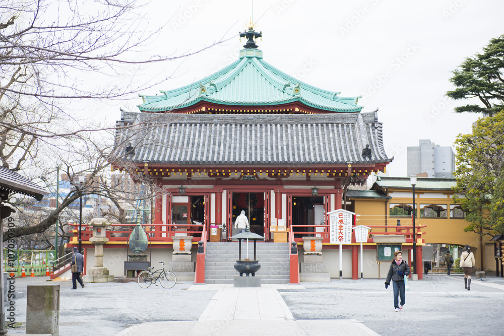 Bentendo Hall temple located southwest of Ueno Park Bentendo Hall temple located southwest of Ueno Park