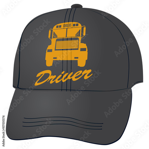 Baseball cap for school bus driver