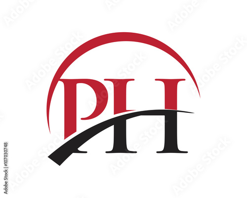 PH red letter logo swoosh