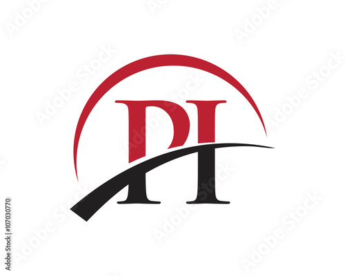 PI red letter logo swoosh