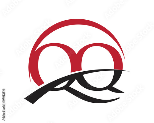 QQ red letter logo swoosh