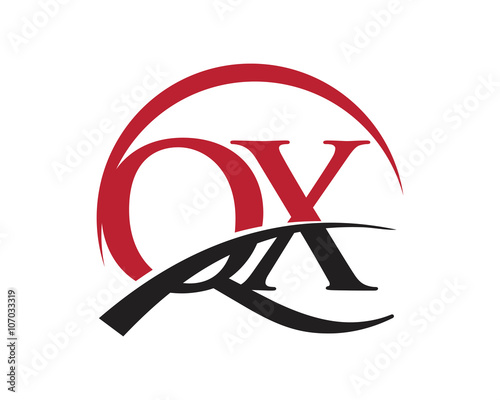 QX red letter logo swoosh