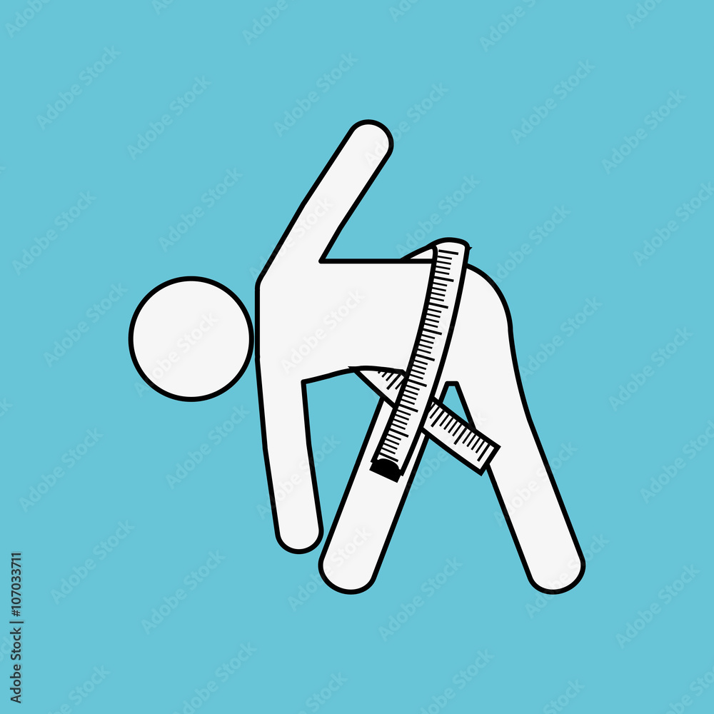 stretching icon design, vector illustration