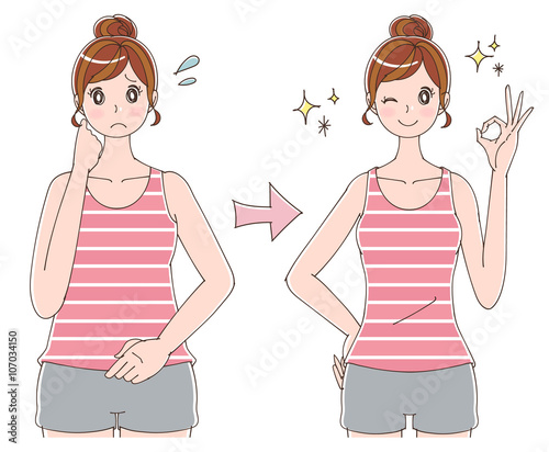 ダイエットのイラスト