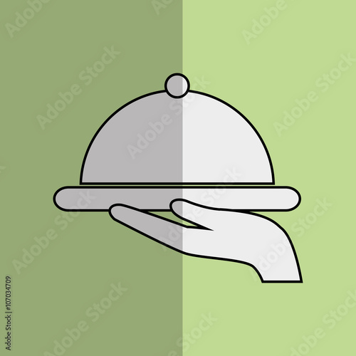 hotel service design, vector illustration