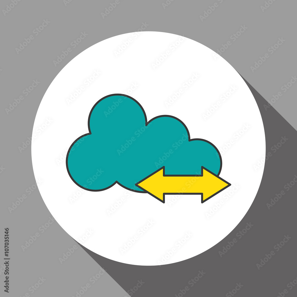 cloud computing icon design, vector illustration cloud computing icon design, vector illustration