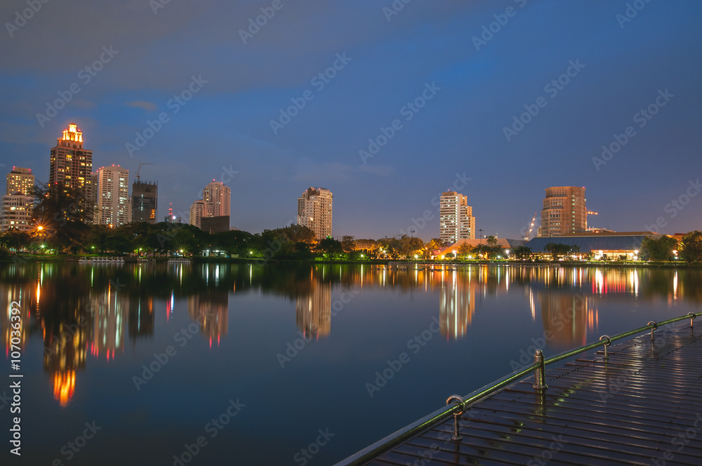 Benjakiti Park in Bangkok, Thailand