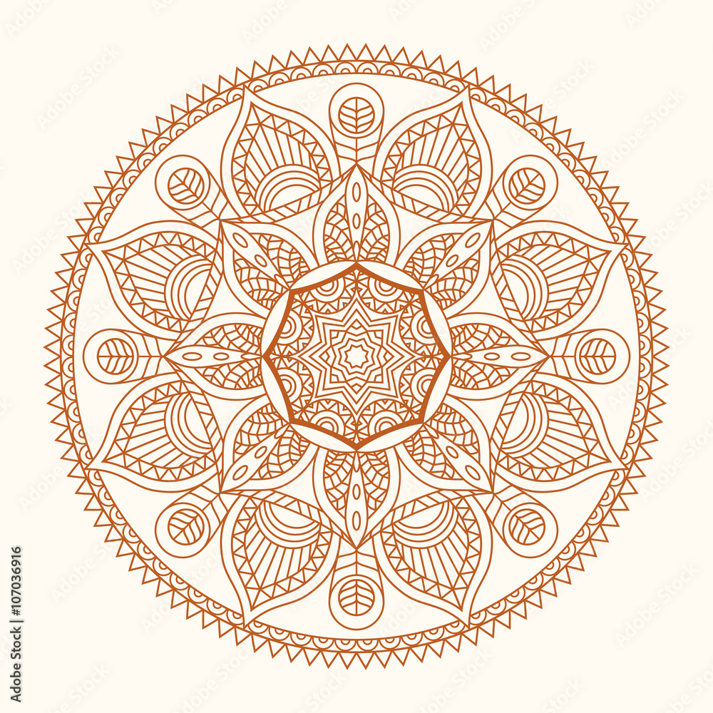 Vector mandala illustration Vector mandala illustration