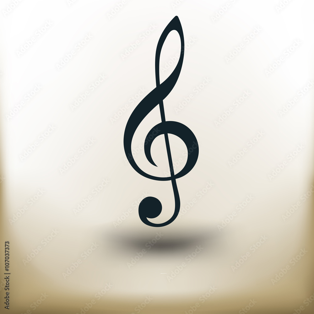 pictogram treble clef
