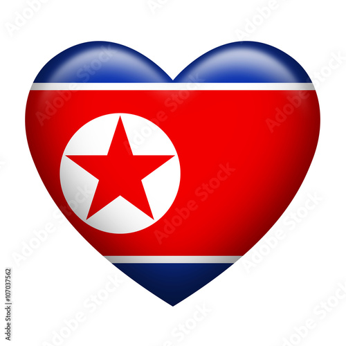 Free Download North Korea Insignia Heart Shape - GFXLoad