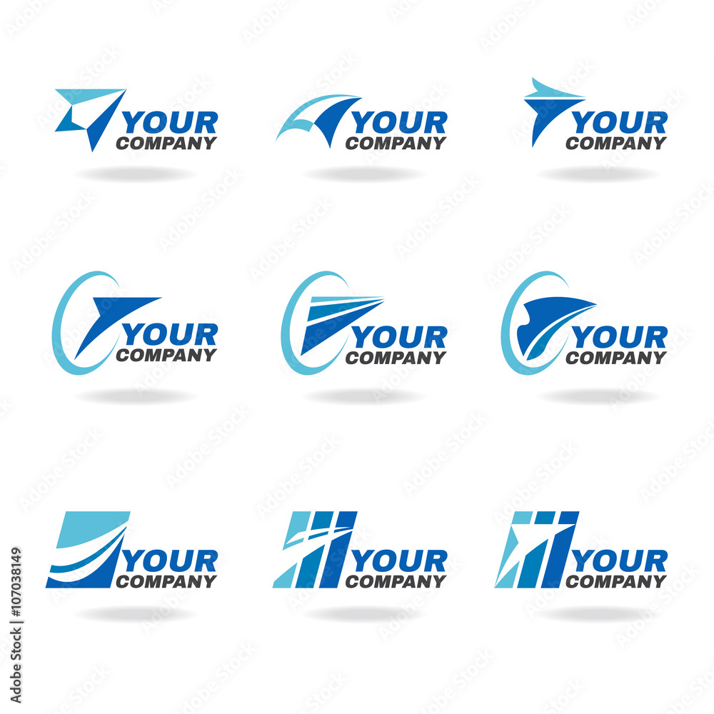 Blue rocket or airplane set design Blue rocket or airplane set design