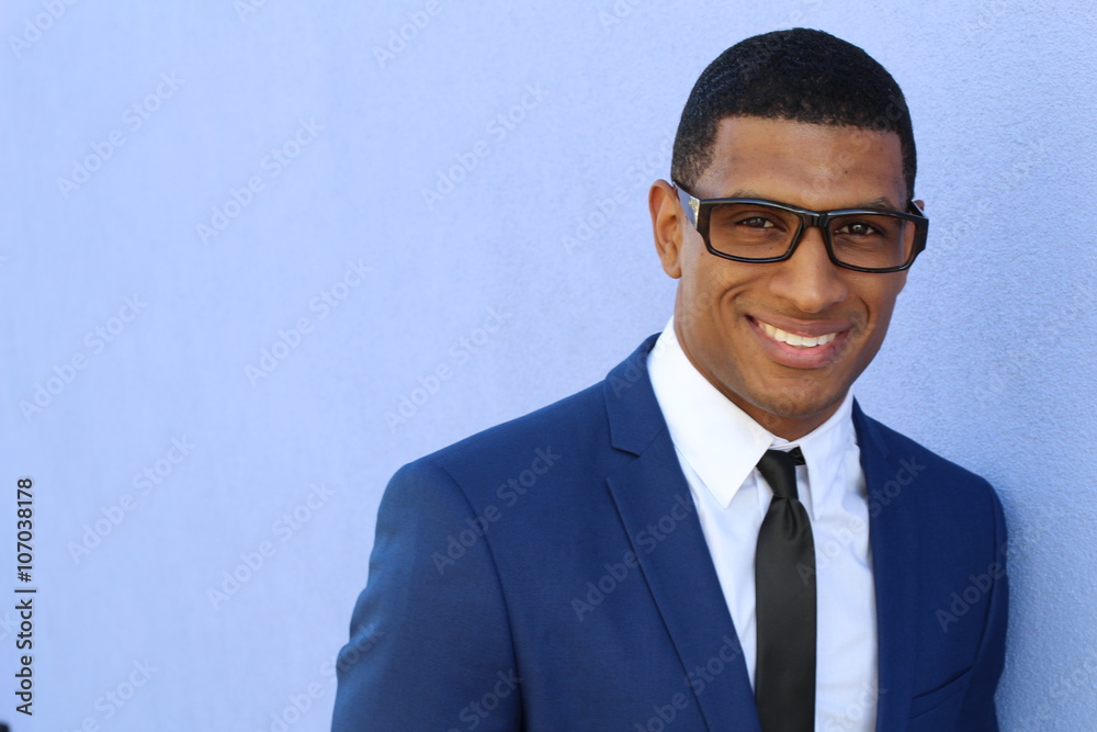 young cool black man intelligence young cool black man intelligence