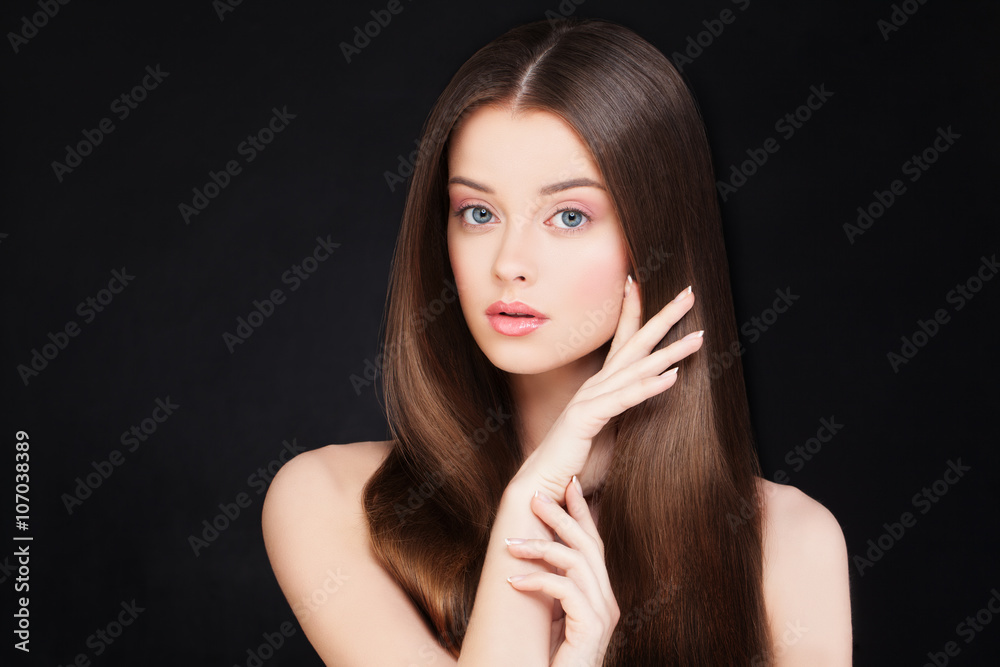 Spa Woman with Healthy Hair and Natural Make-up Spa Woman with Healthy Hair and Natural Make-up