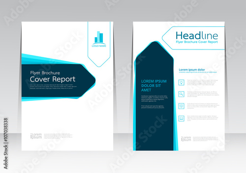 Vector design for Cover Report Annual Flyer Poster in A4 size