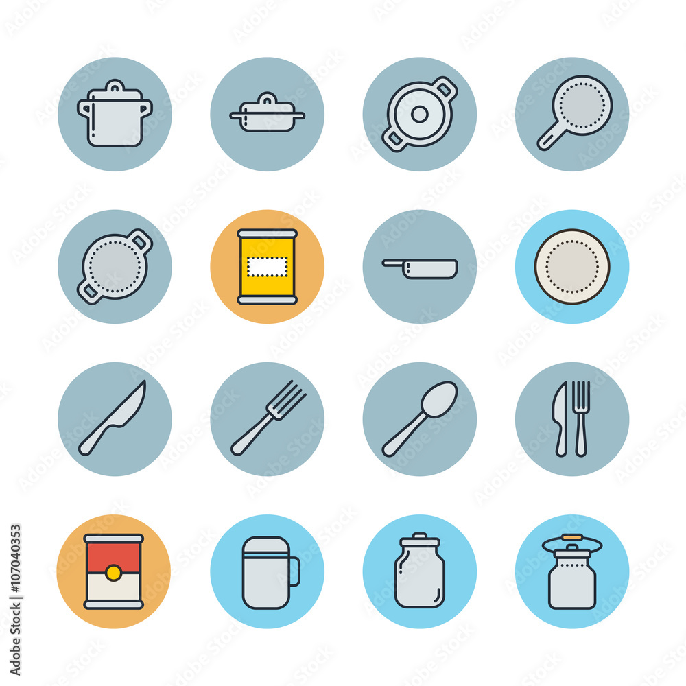 Kitchen icons Kitchen icons