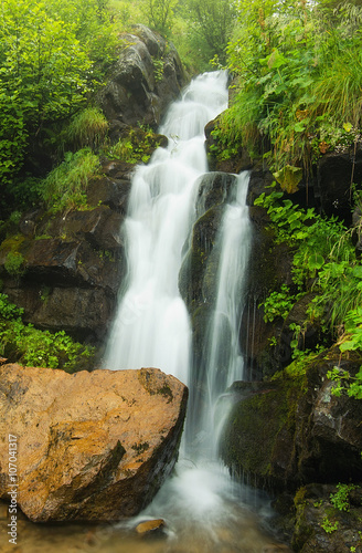 Fototapeta Naklejka Na Ścianę i Meble -  Waterfall in canyon. Beautiful natural landscape