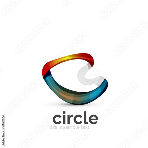 Free Download Abstract swirly round logo template - GFXLoad