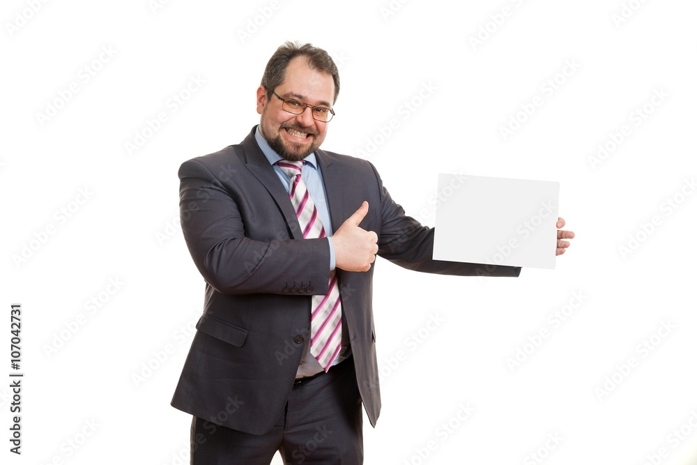 the adult man holds a sheet of paper the adult man holds a sheet of paper
