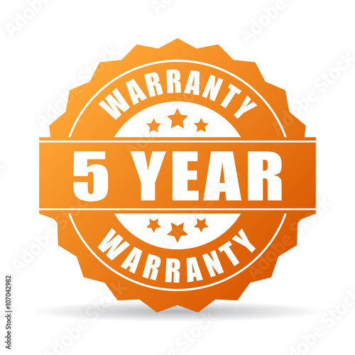 5 year warranty icon