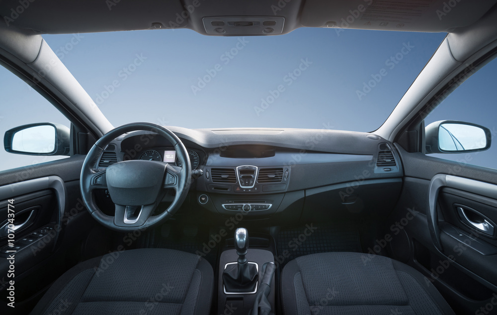 Fototapeta premium Car inside composition. Concept and idea