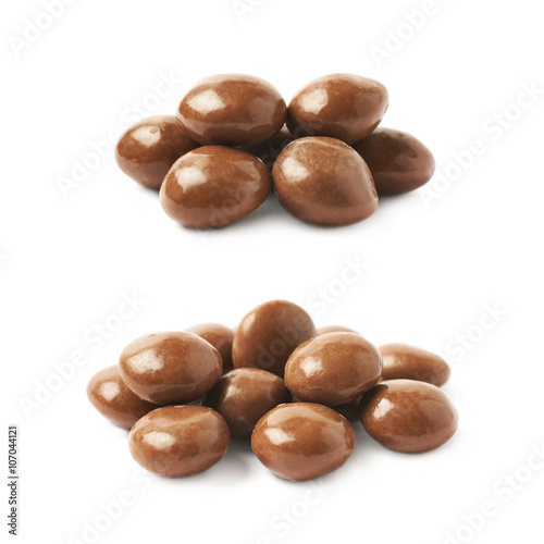 Wallpaper Mural Chocolate glazed nut candy isolated Torontodigital.ca