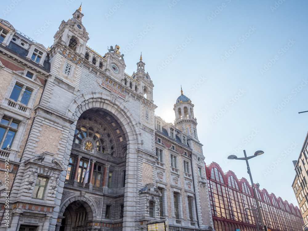 Front of Antwerp train station