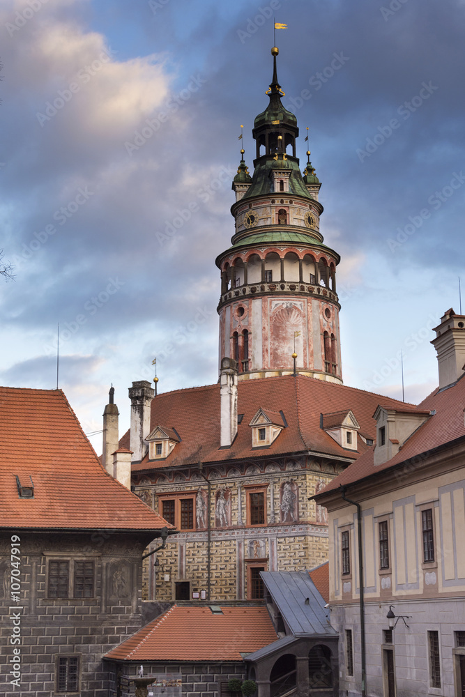 Fototapeta premium Castle tower in Cesky Krumlov