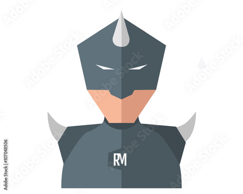 Flat Superhero Avatar Cartoon  - 14