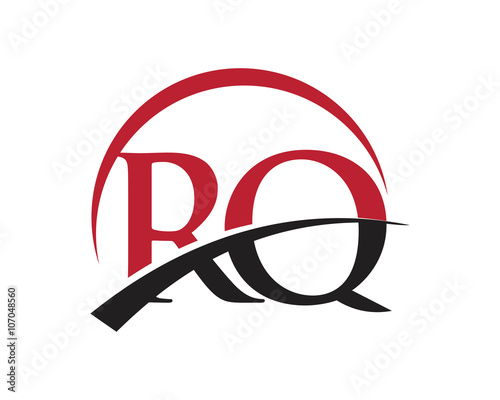 RQ red letter logo swoosh