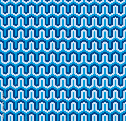 Seamless Abstract Interlocking Geometric Background Texture Pattern