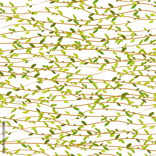 Spring twigs background.