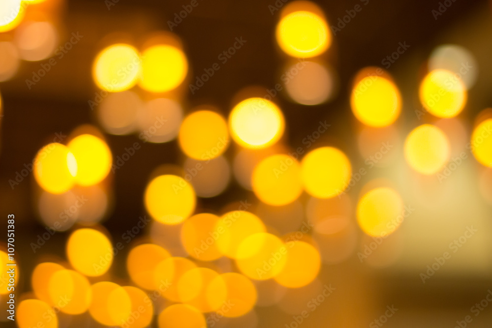 Blurry yellow bokeh Blurry yellow bokeh