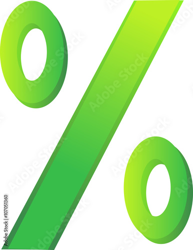 vector image of a percentage sign.