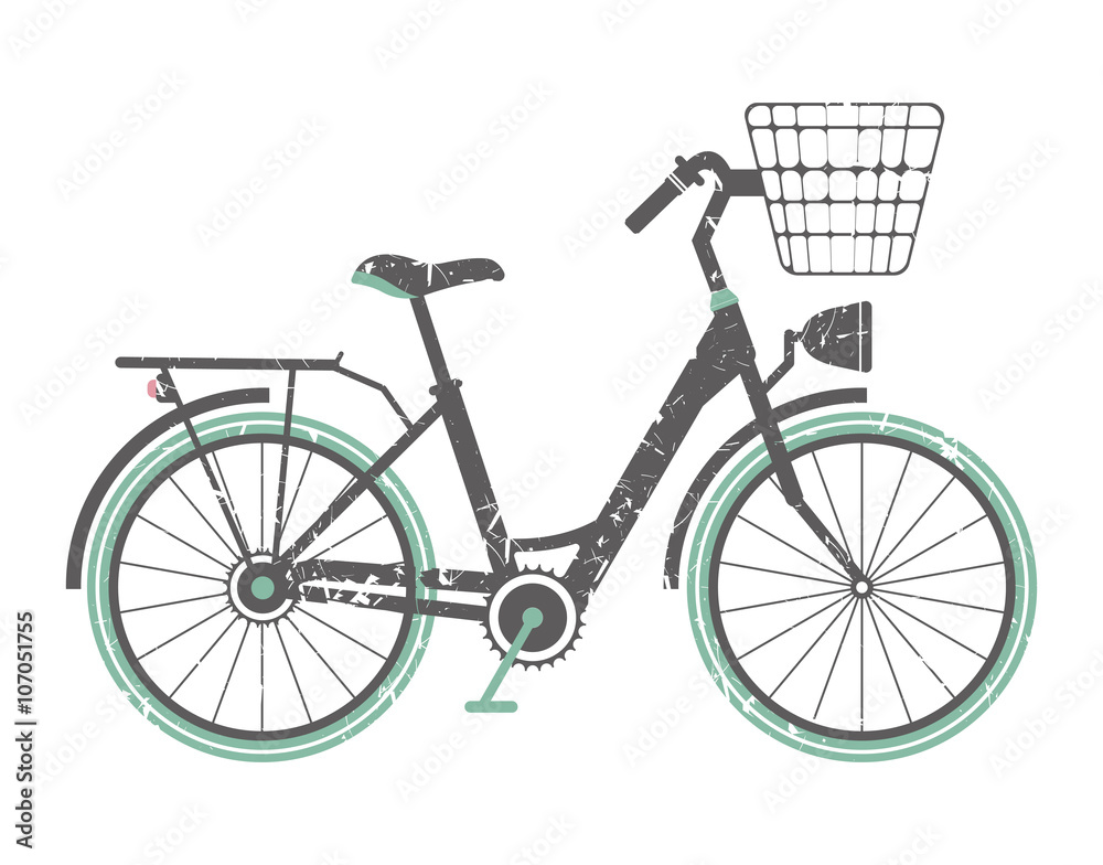Image with retro bicycle