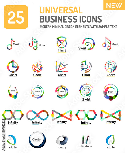 Abstract business icons