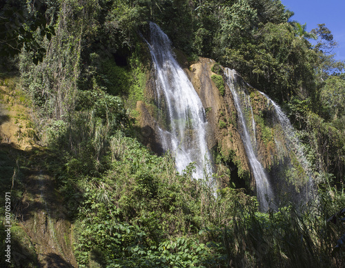 Waterfall with pool