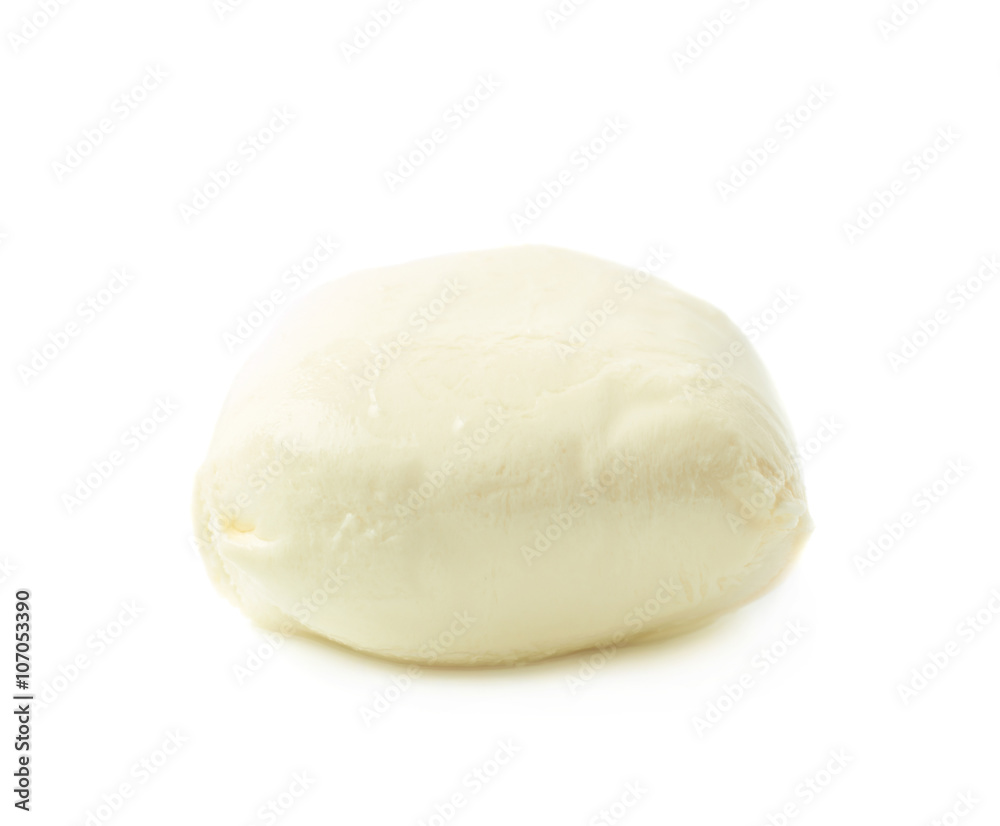 Mozzarella cheese ball isolated