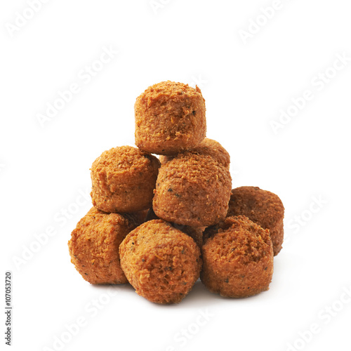 Cheese snack ball isolated