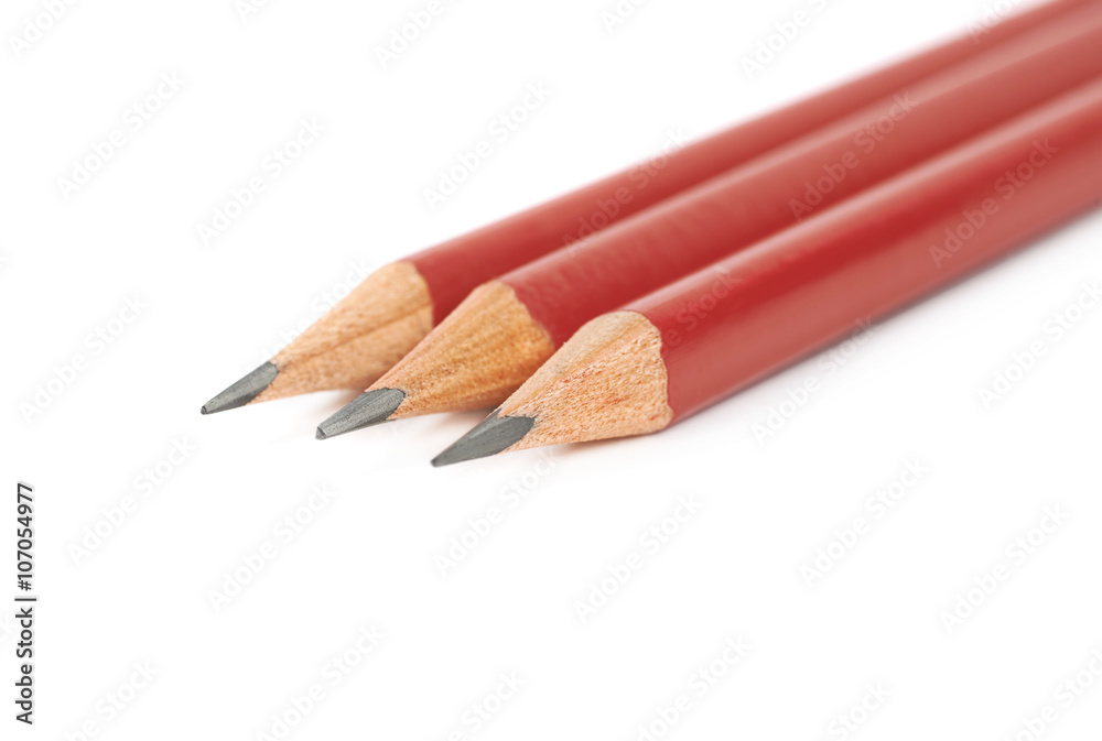 Pile of drawing pencils isolated Pile of drawing pencils isolated
