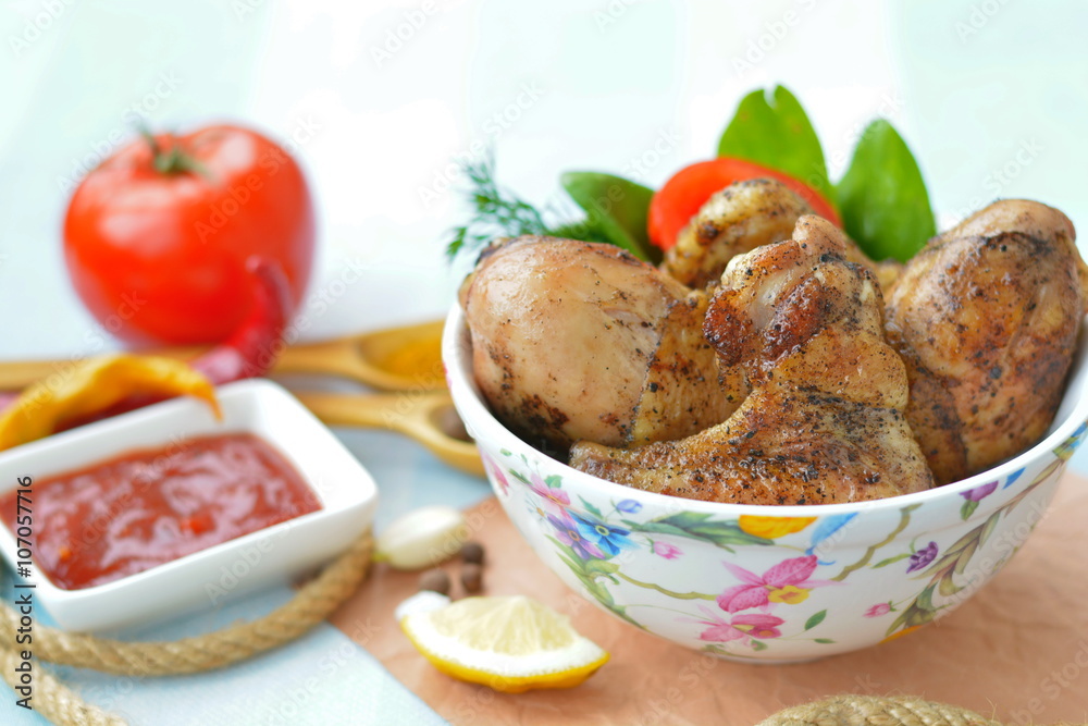 Appetizing fried chicken Appetizing fried chicken