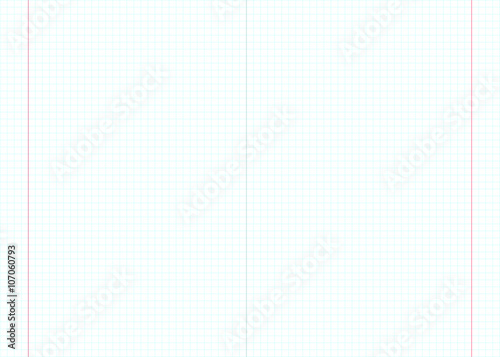Vector pattern paper exercise book in a cell