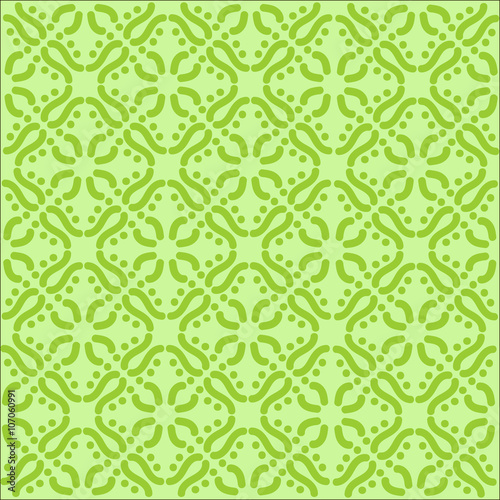 two-color geometric green seamless pattern