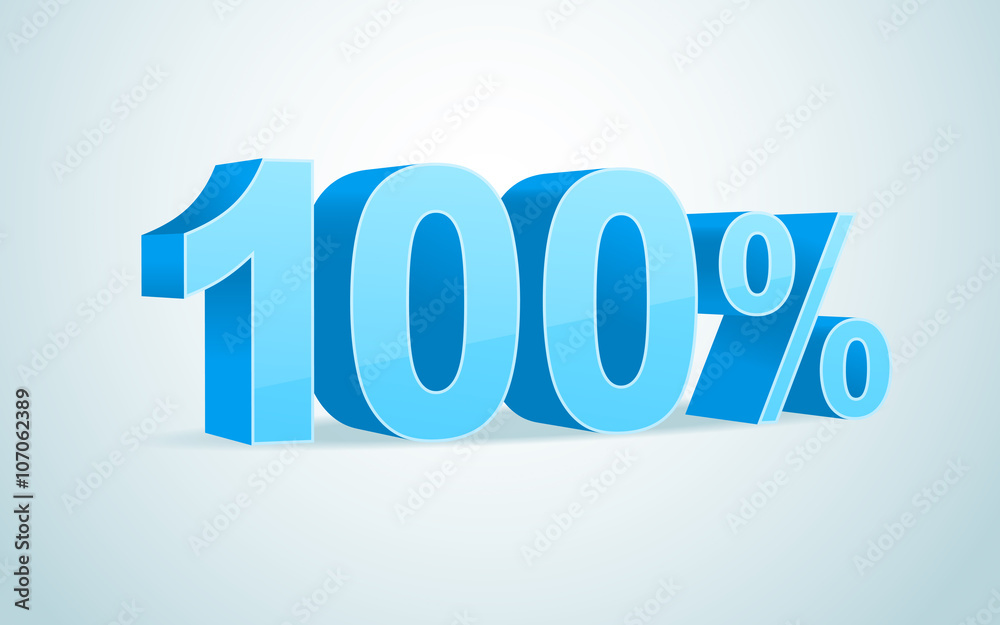 one hundred percent vector one hundred percent vector