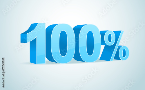 one hundred percent vector