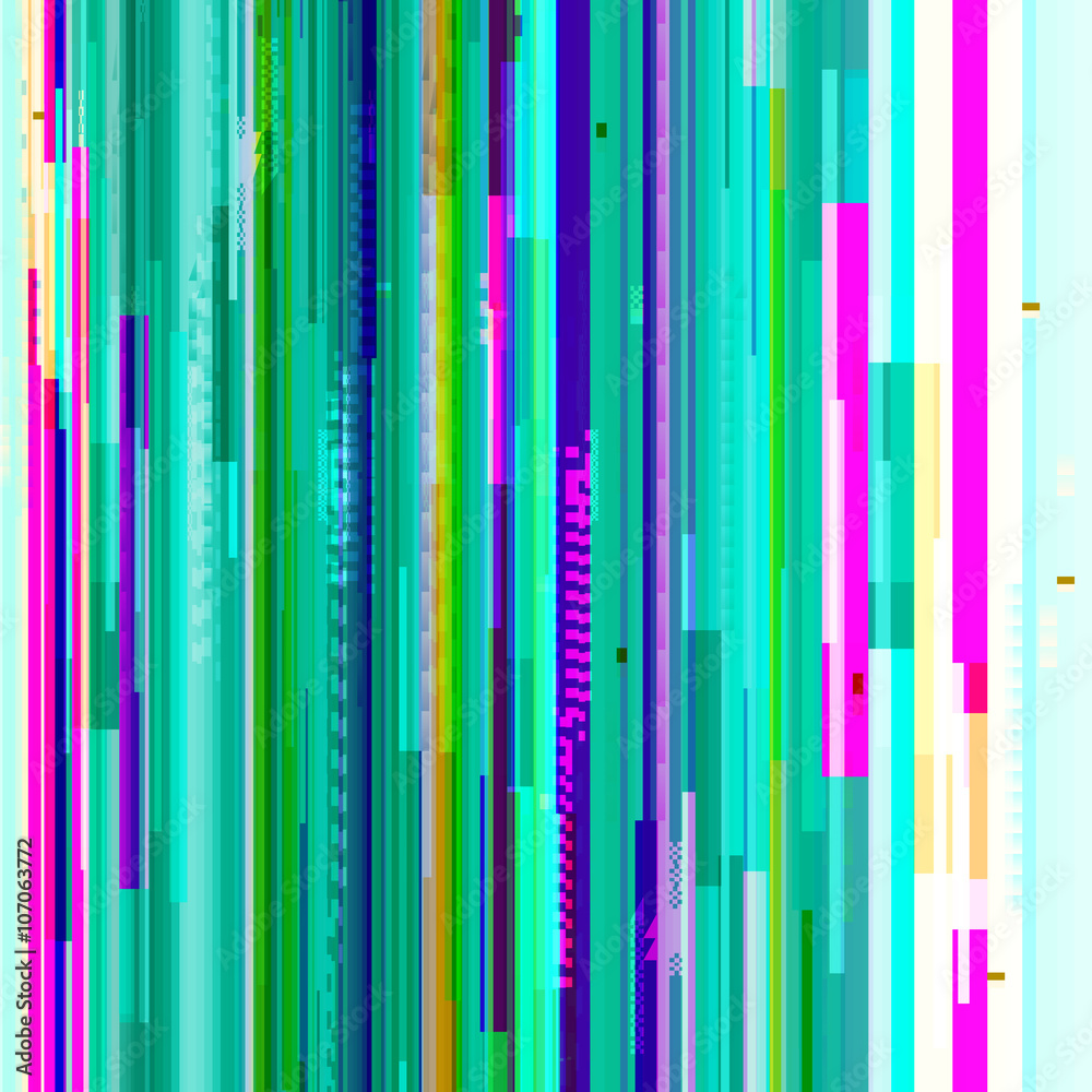 Glitch Vector Background Stock Illustration - Download Image Now