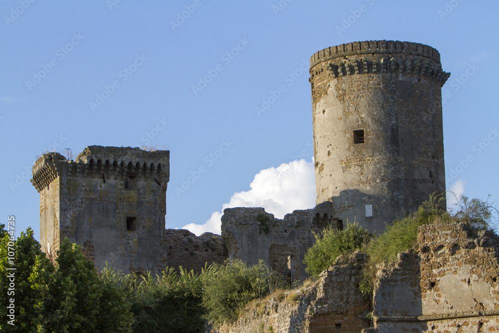Castle of Borgia in Nepi in Italy