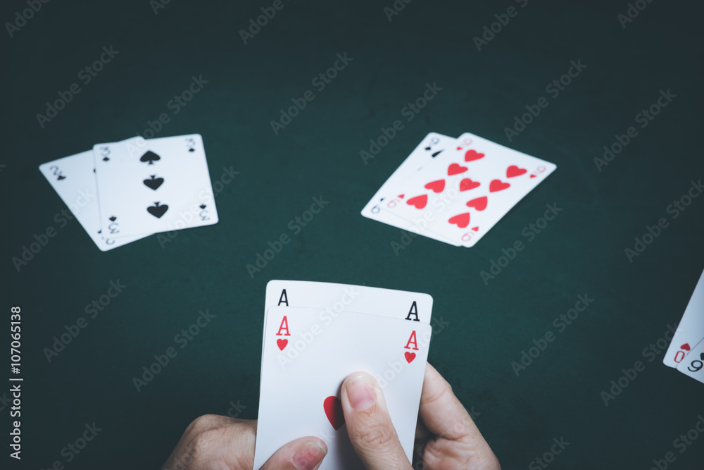 Obraz premium cards, gambling, hand