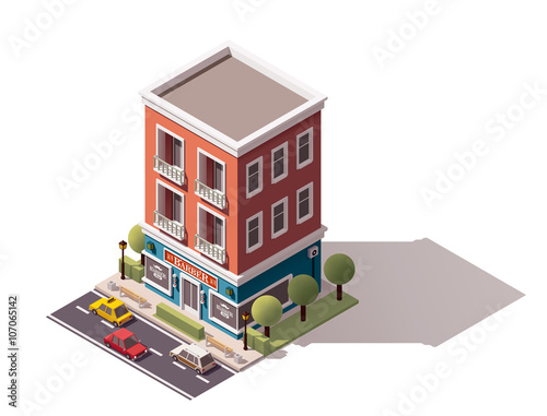 Vector isometric barbershop