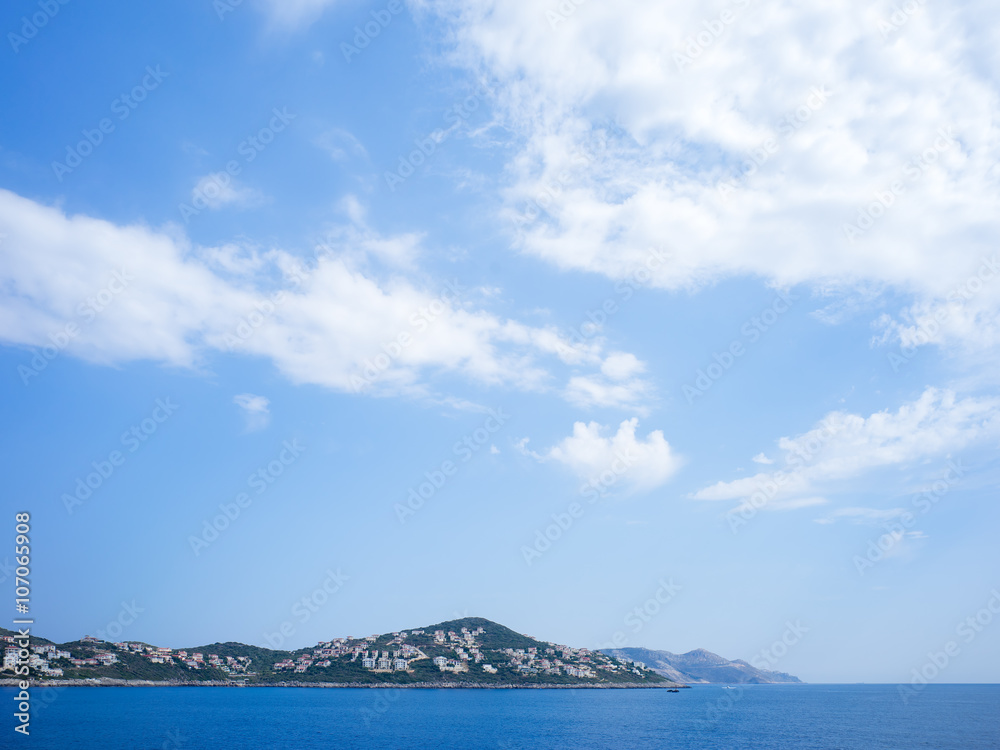 Kas Peninsula under Cloudy Sky