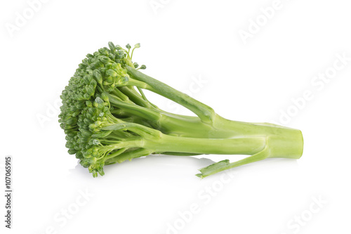 baby broccoli cabbage isolated on White Background